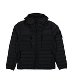 Stone Island Seamless Tunnel Hooded Down Jacket With Anti Drop Finish Black Jackets L2S154100107-S0183 V0029 Detail View 1 | GATE
