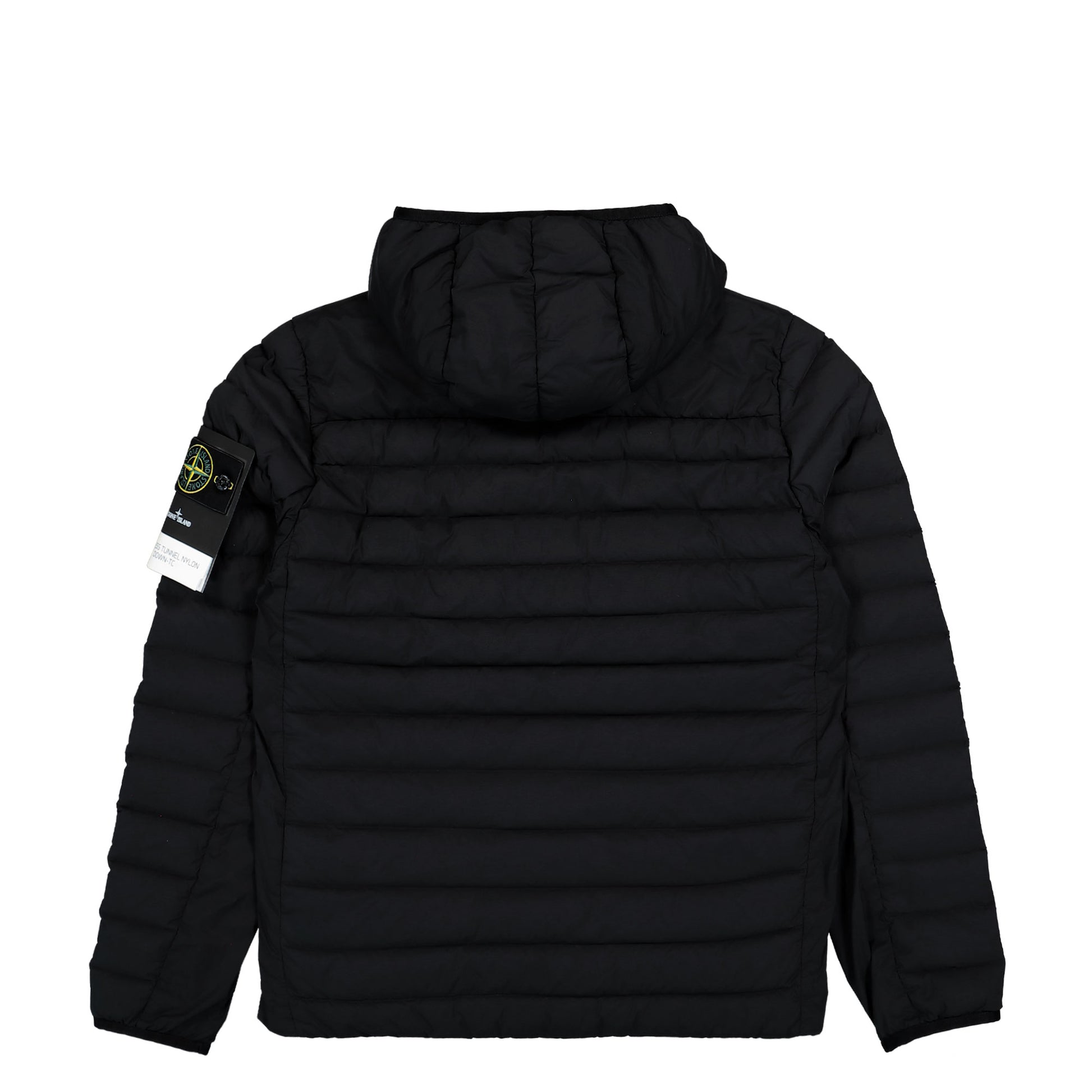 Stone Island Seamless Tunnel Hooded Down Jacket With Anti Drop Finish Black Jackets L2S154100107-S0183 V0029 Detail View 2 | GATE