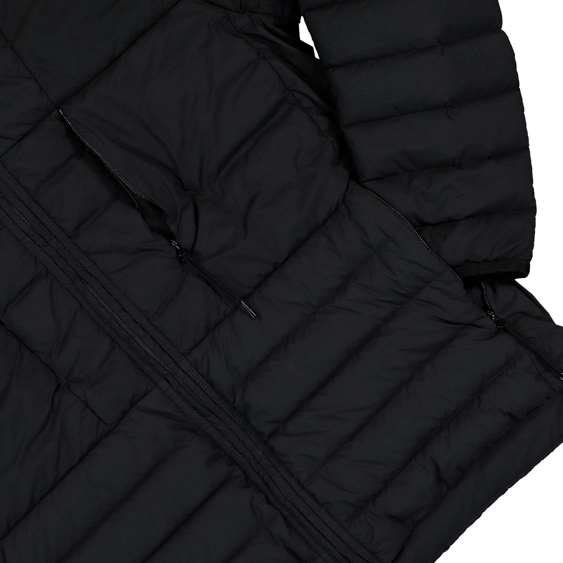 Stone Island Seamless Tunnel Hooded Down Jacket With Anti Drop Finish Black Jackets L2S154100107-S0183 V0029 Detail View 3 | GATE