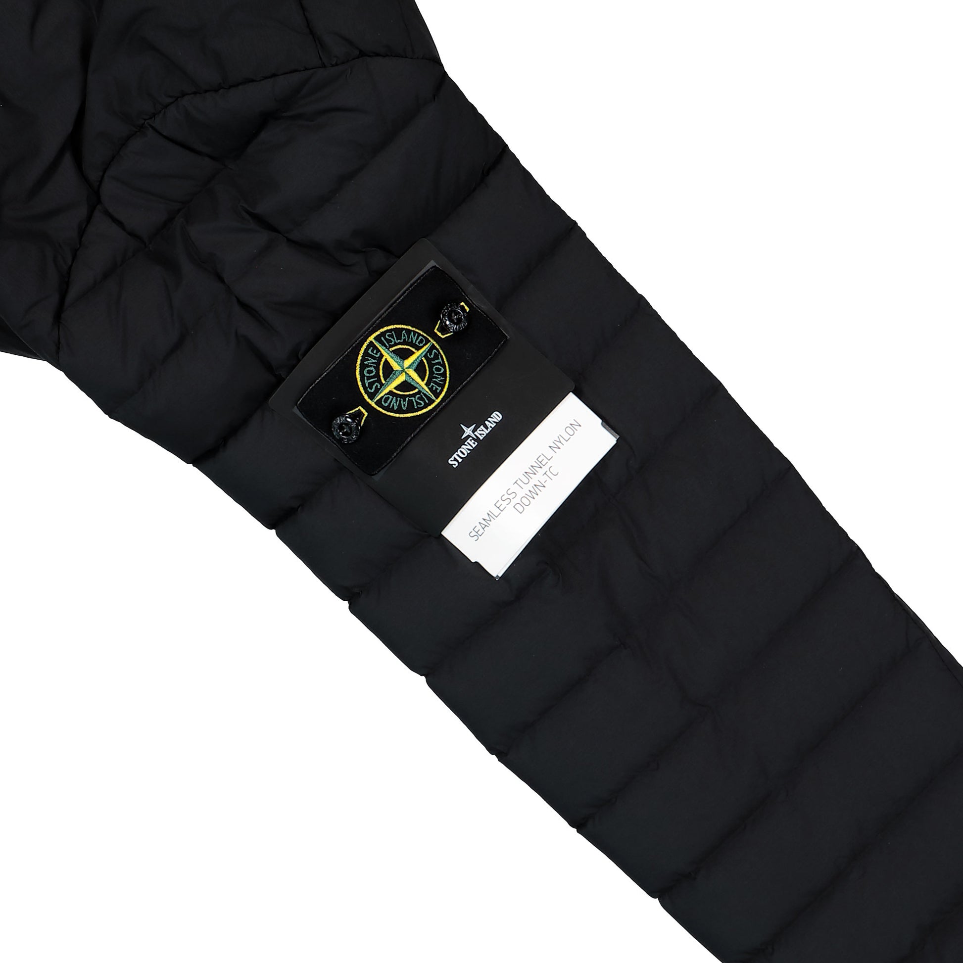 Stone Island Seamless Tunnel Hooded Down Jacket With Anti Drop Finish Black Jackets L2S154100107-S0183 V0029 Detail View 4 | GATE