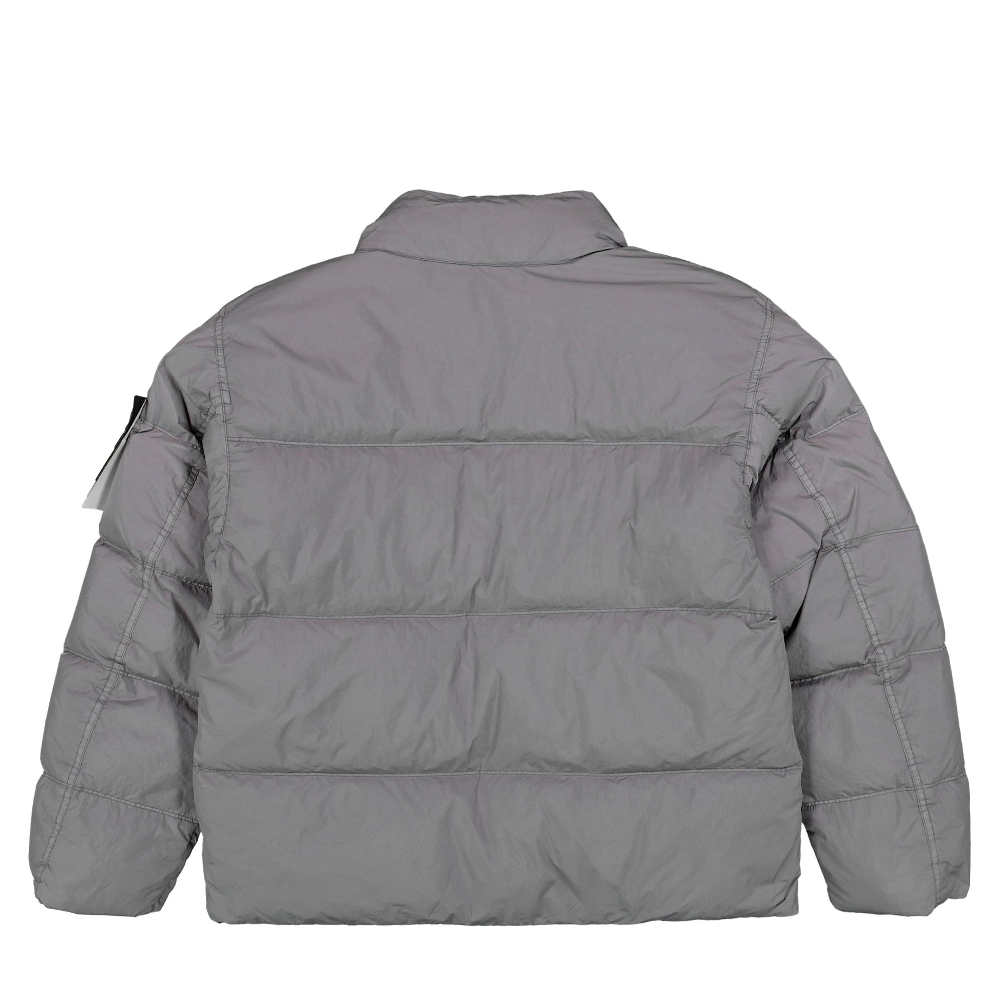 Stone Island Garment Dyed Crinkle Reps NY Down Jacket With Wind Resistance Grey Jackets L2S154100109-S0A23 V0060 Detail View 2 | GATE