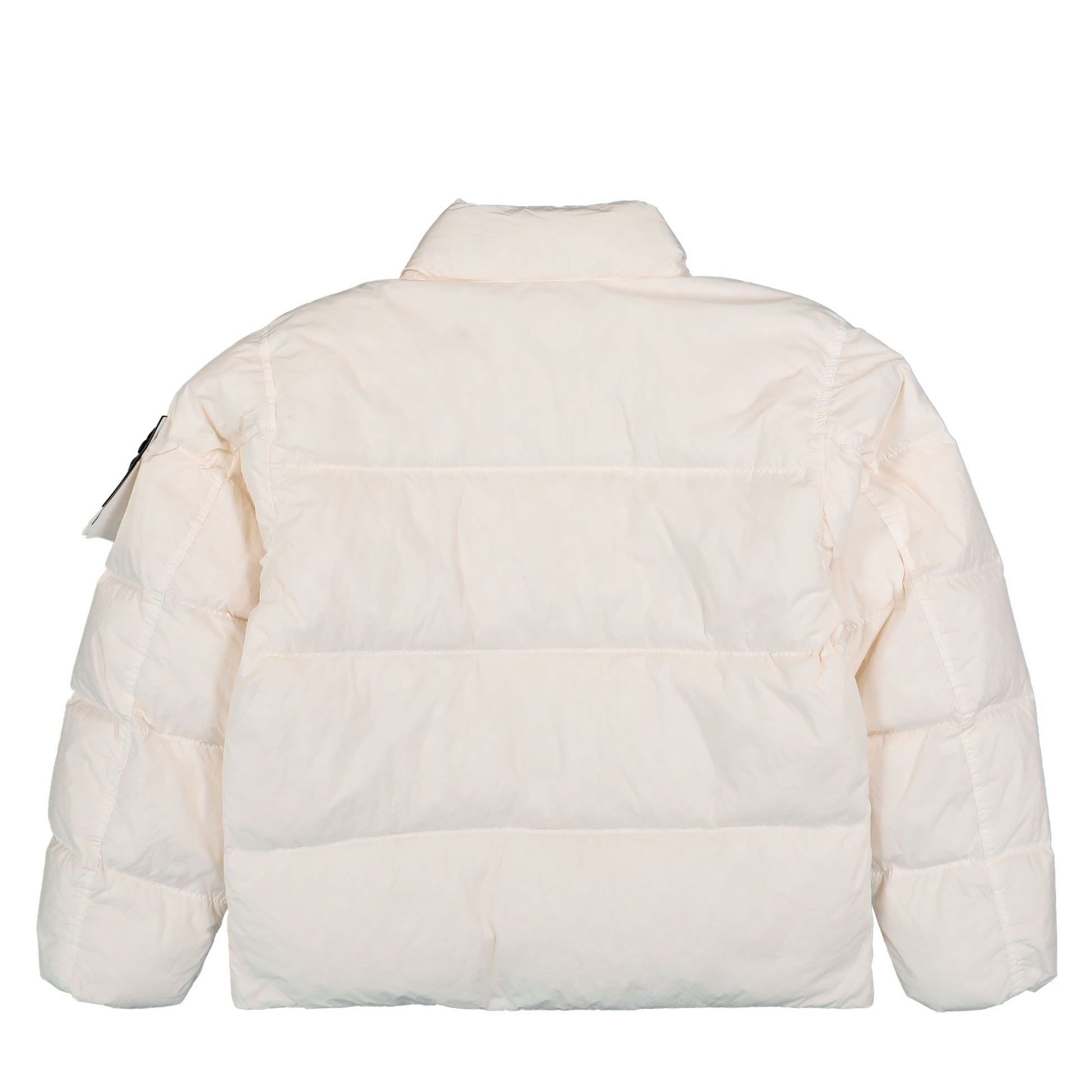 Stone Island Garment Dyed Crinkle Reps NY Down Jacket With Wind Resistance Ivory Jackets L2S154100109-S0A23 V0093 Detail View 2 | GATE