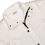 Stone Island Garment Dyed Crinkle Reps NY Down Jacket With Wind Resistance Ivory Jackets L2S154100109-S0A23 V0093 Detail View 3 | GATE