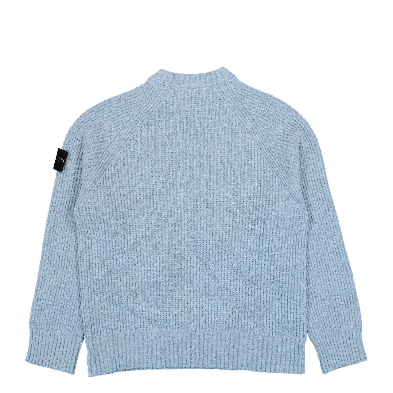 Stone Island Loose-Fit Crewneck Jumper With Raglan Sleeves Ash Grey Knits L2S155100001-S0N17 V0049 Detail View 1 | GATE
