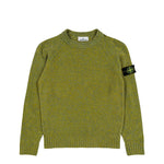 Stone Island Loose-Fit Knitted Crew Neck Jumper Cactus Melange Sweatshirts L2S155100013-S0N16 V0M5R Detail View 1 | GATE