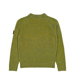 Stone Island Loose-Fit Knitted Crew Neck Jumper Cactus Melange Sweatshirts L2S155100013-S0N16 V0M5R Detail View 2 | GATE