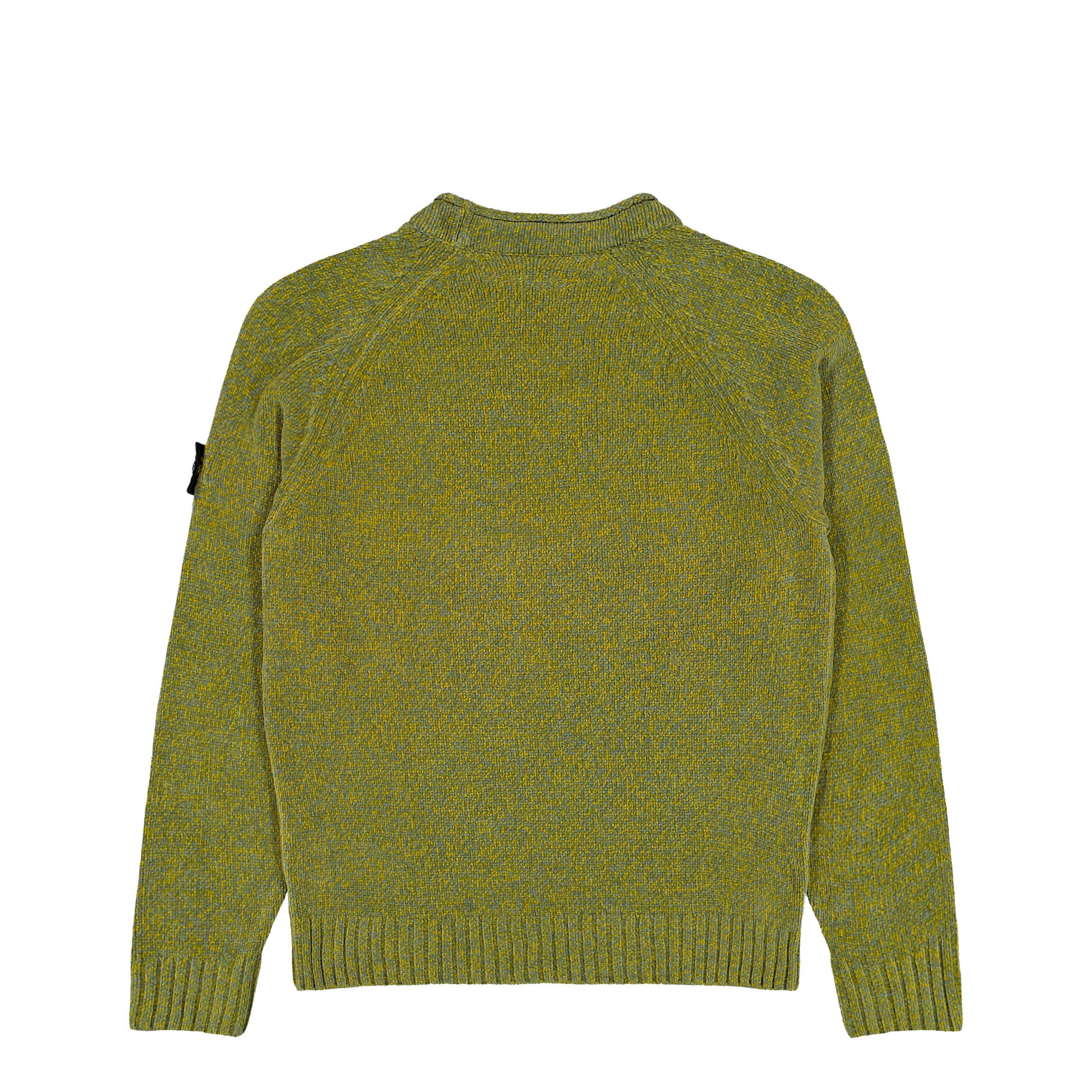 Stone Island Loose-Fit Knitted Crew Neck Jumper Cactus Melange Sweatshirts L2S155100013-S0N16 V0M5R Detail View 2 | GATE