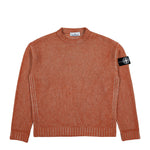 Stone Island Loose-Fit Crewneck Jumper With Contrast Stitch Details Burnt Orange Knits L2S155100016-S00Z8 V003B Detail View 1 | GATE
