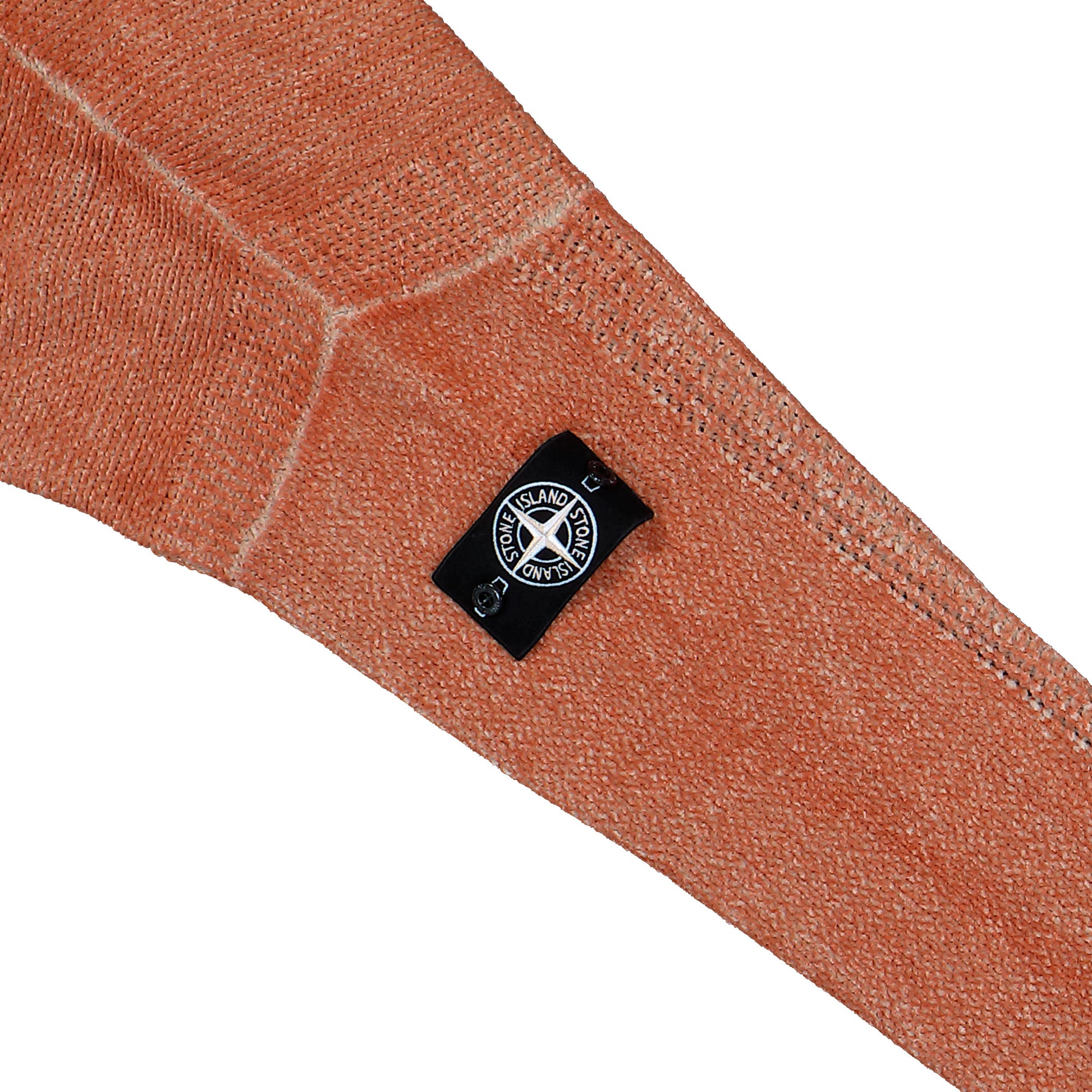 Stone Island Loose-Fit Crewneck Jumper With Contrast Stitch Details Burnt Orange Knits L2S155100016-S00Z8 V003B Detail View 4 | GATE

