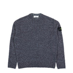 Stone Island Regular-Fit Crewneck Wool Sweater With Compass Badge Melange Lead  Knits L2S155100031-S0N20 V0M62 Detail View 1 | GATE
