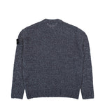 Stone Island Regular-Fit Crewneck Wool Sweater With Compass Badge Melange Lead  Knits L2S155100031-S0N20 V0M62 Detail View 2 | GATE
