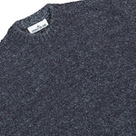 Stone Island Regular-Fit Crewneck Wool Sweater With Compass Badge Melange Lead  Knits L2S155100031-S0N20 V0M62 Detail View 3 | GATE
