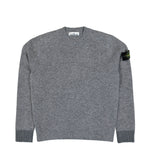 Stone Island Knitted Crewneck Wool Sweater Grey Sweatshirts L2S155100050-S0N22 V0M60 Detail View 1 | GATE