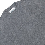 Stone Island Knitted Crewneck Wool Sweater Grey Sweatshirts L2S155100050-S0N22 V0M60 Detail View 3 | GATE
