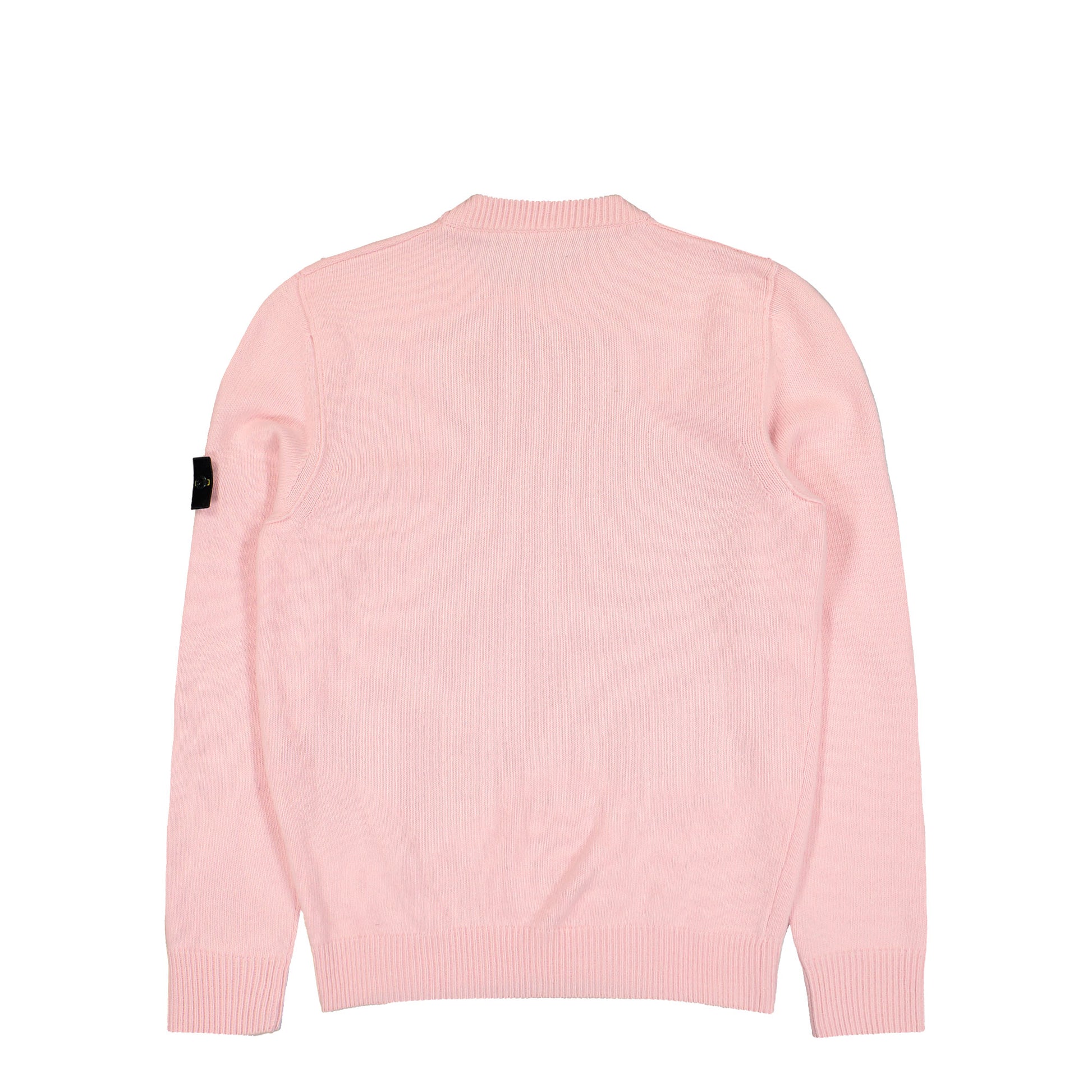 Stone Island Lambswool Crewneck Jumper W Ribbed Trims Antique Rose Sweatshirts L2S155100072-S00A3 V0082 Detail View 2 | GATE