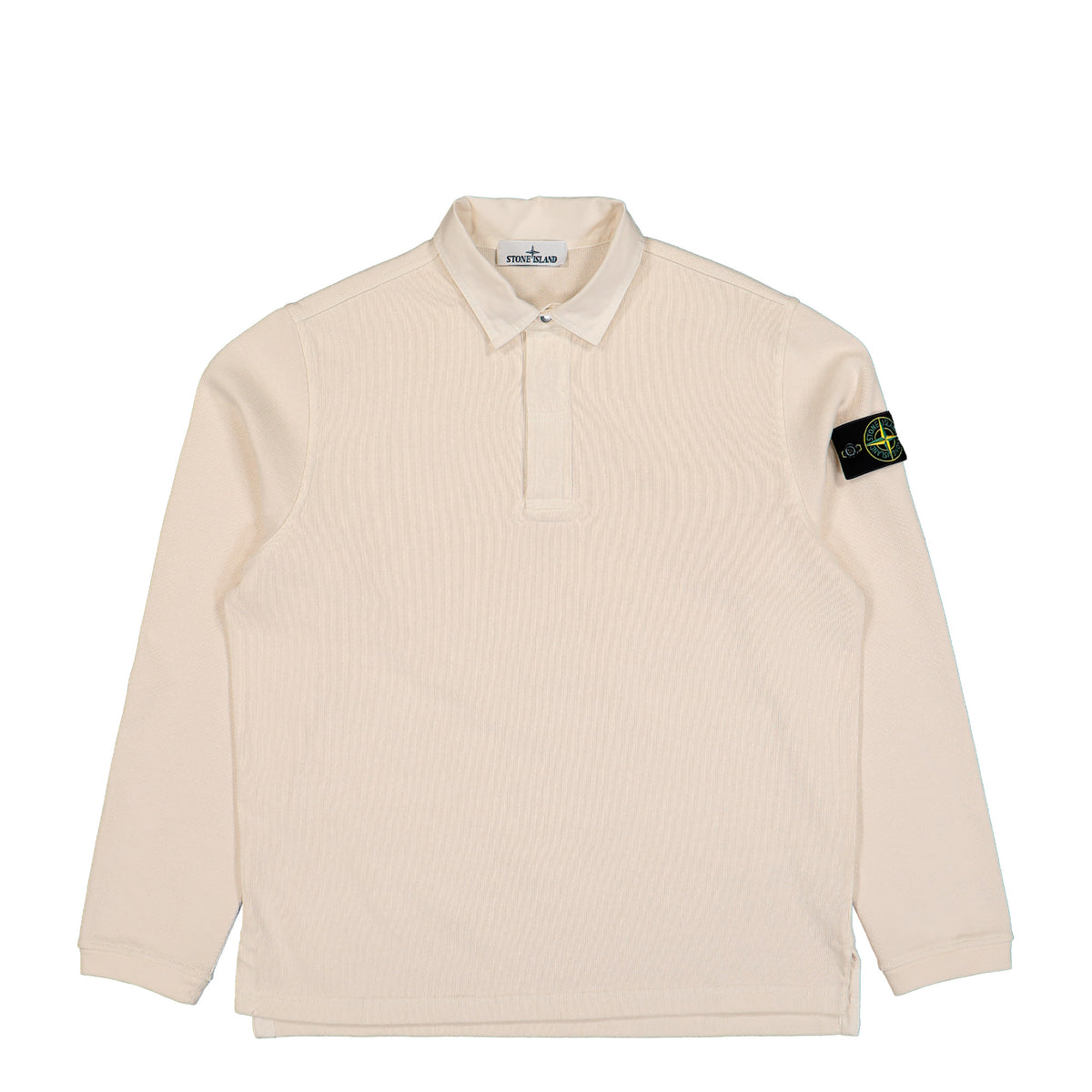 Stone Island Polo Collar Sweatshirt W Snap Placket Ivory Sweatshirts L2S156100001-S0406 V0093 Detail View 1 | GATE
