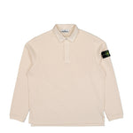 Stone Island Polo Collar Sweatshirt W Snap Placket Ivory Sweatshirts L2S156100001-S0406 V0093 Detail View 1 | GATE