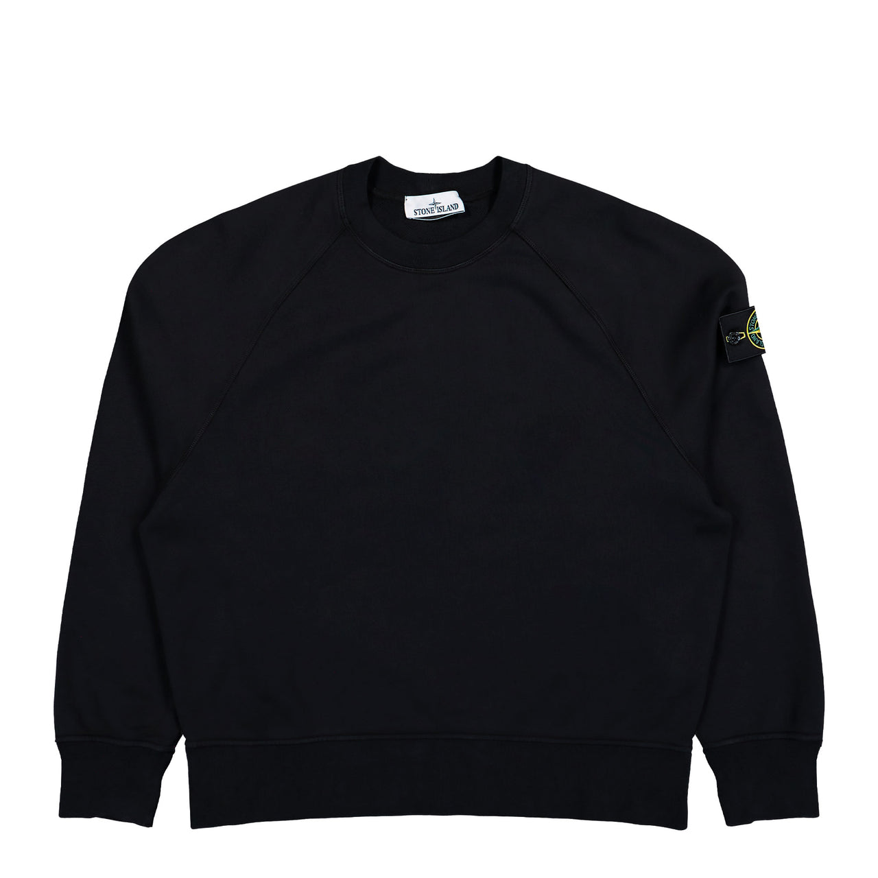 Stone Island Oversized Crewneck Sweatshirt With Raglan Sleeves Black  Sweatshirts L2S156100008-S0051 V0029 Detail View 1 | GATE
