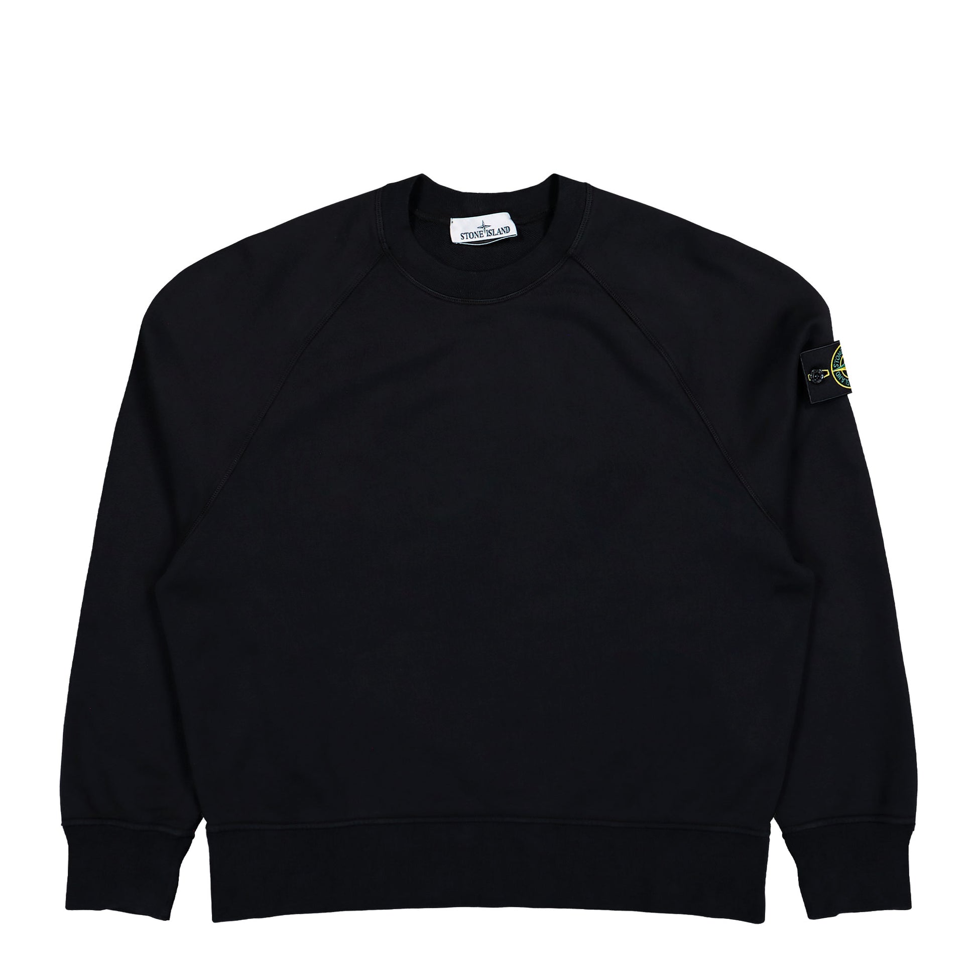 Stone Island Oversized Crewneck Sweatshirt With Raglan Sleeves Black  Sweatshirts L2S156100008-S0051 V0029 Detail View 1 | GATE
