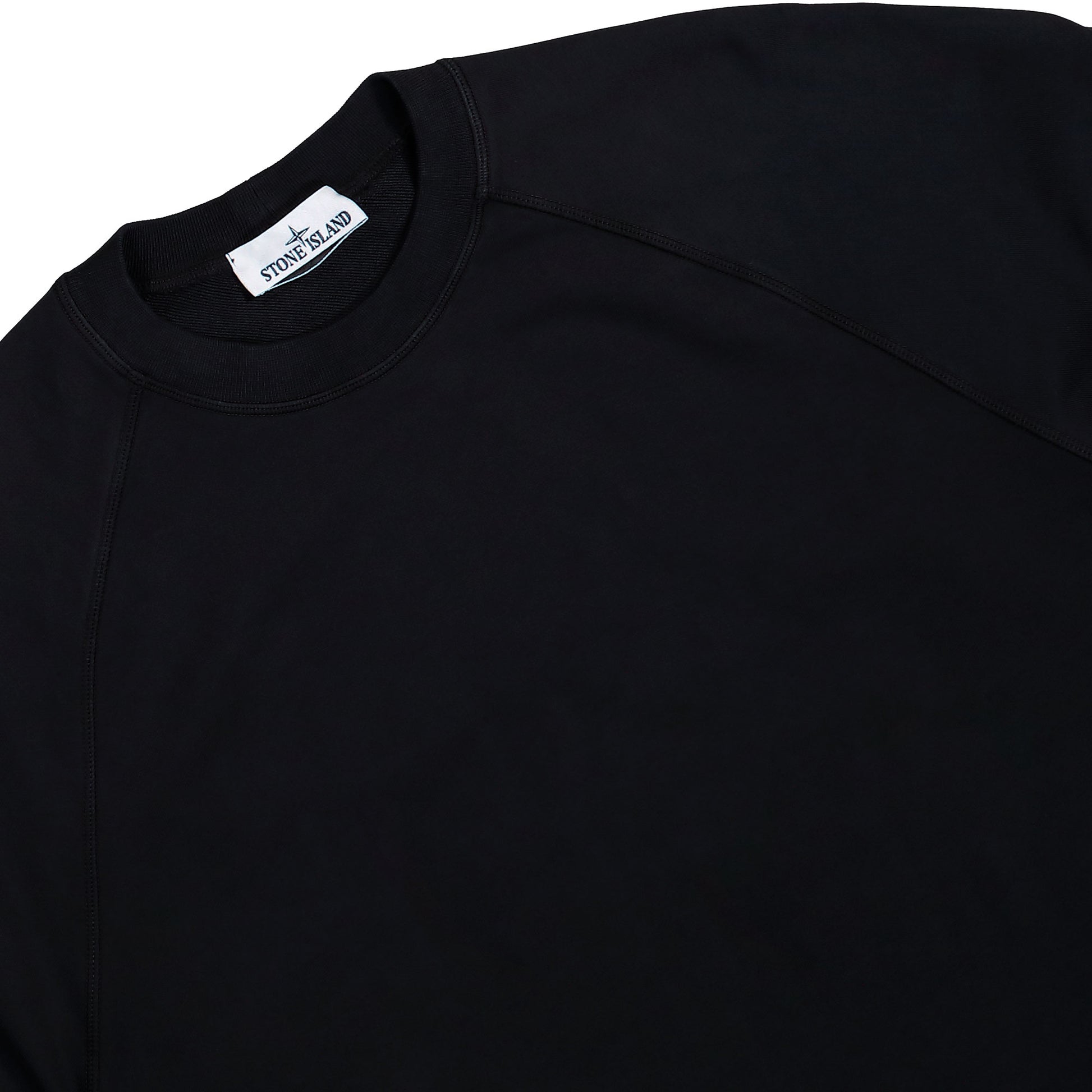 Stone Island Oversized Crewneck Sweatshirt With Raglan Sleeves Black  Sweatshirts L2S156100008-S0051 V0029 Detail View 3 | GATE
