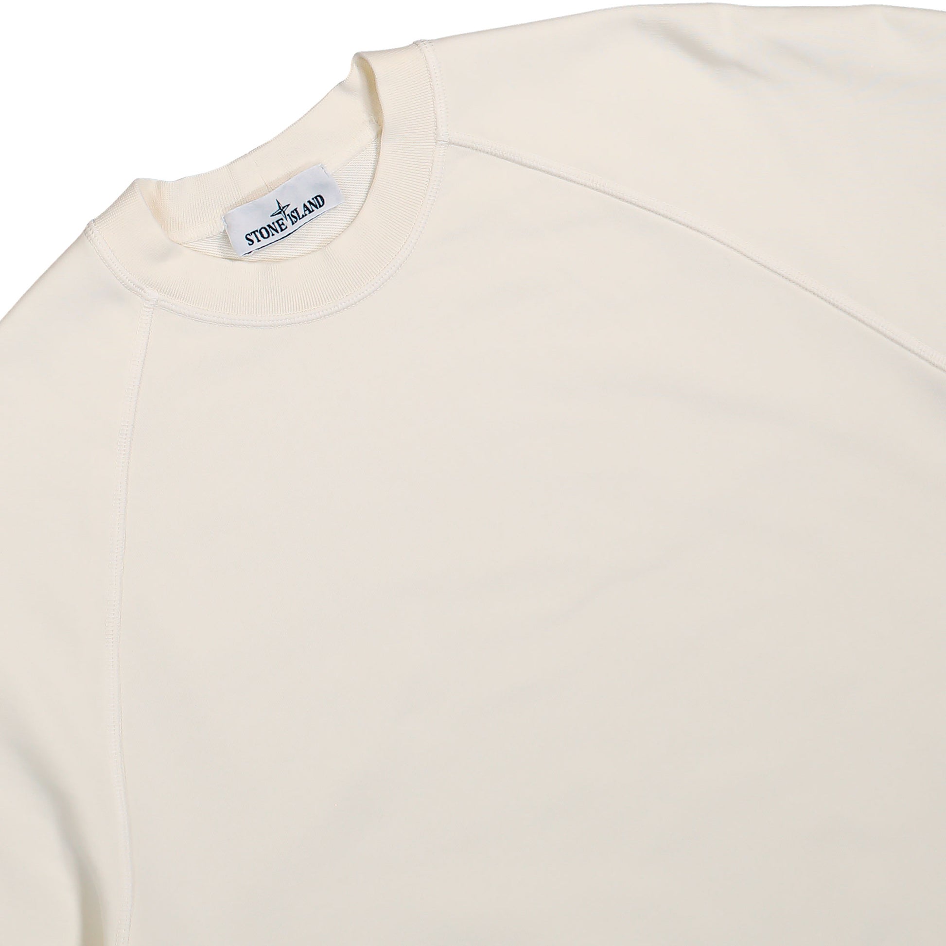 Stone Island Oversized Crewneck Sweatshirt With Raglan Sleeves Ivory  Sweatshirts L2S156100008-S0051 V0093 Detail View 3 | GATE
