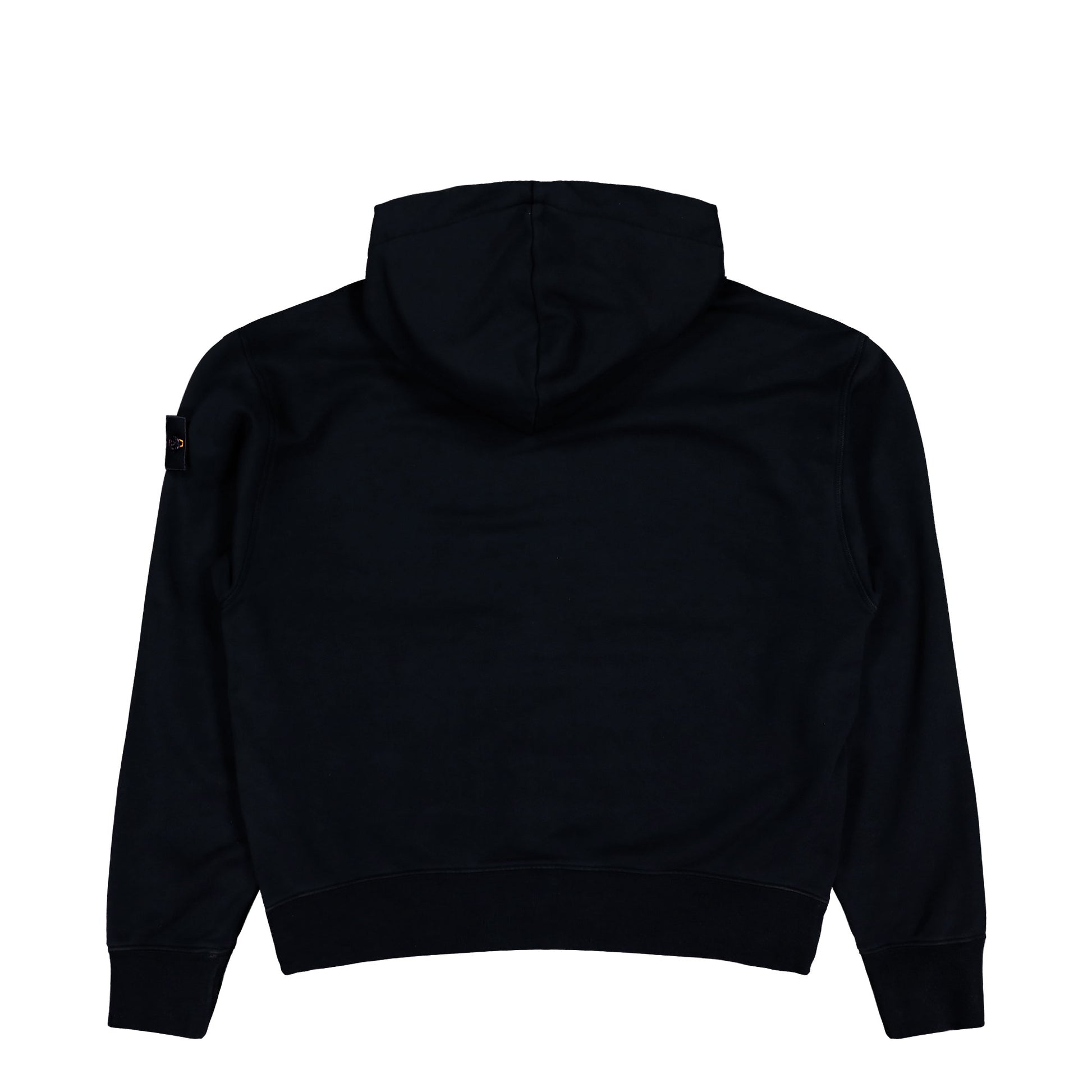 Stone Island Oversized Zip-Up Hooded Sweatshirt With Pockets Black Hoodies L2S156100009-S0051 V0029 Detail View 2 | GATE