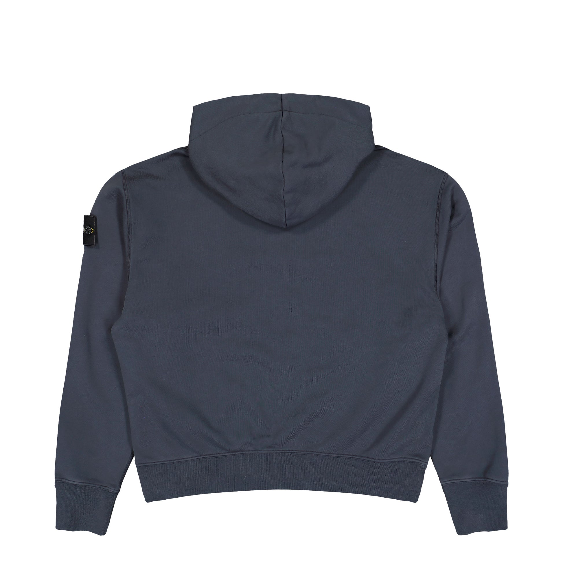 Stone Island Oversized Zip-Up Hooded Sweatshirt With Pockets Blue Navy Sweatshirts L2S156100009-S0051 V002A Detail View 2 | GATE