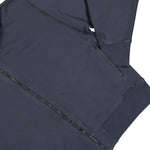 Stone Island Oversized Zip-Up Hooded Sweatshirt With Pockets Blue Navy Sweatshirts L2S156100009-S0051 V002A Detail View 4 | GATE