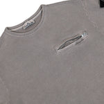 Stone Island Sweatshirt W Zipped Chest Pocket Grey Sweatshirts L2S156100028-S00T7 V0060 Detail View 3 | GATE