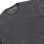 Stone Island Uneven Pigment Dyed Oversized Crewneck Sweatshirt With Contrast Fabric Panels Black  Sweatshirts L2S156100033-S00V2 V0029 Detail View 3 | GATE
