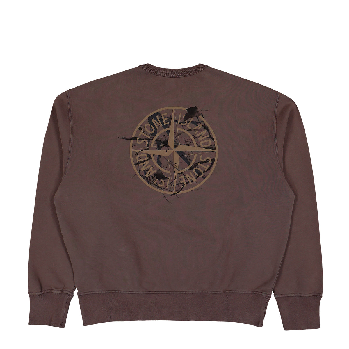 Stone Island Crewneck Sweatshirt Dark Burgundy Sweatshirts L2S156100037-S0E20 V0011 Detail View 2 | GATE