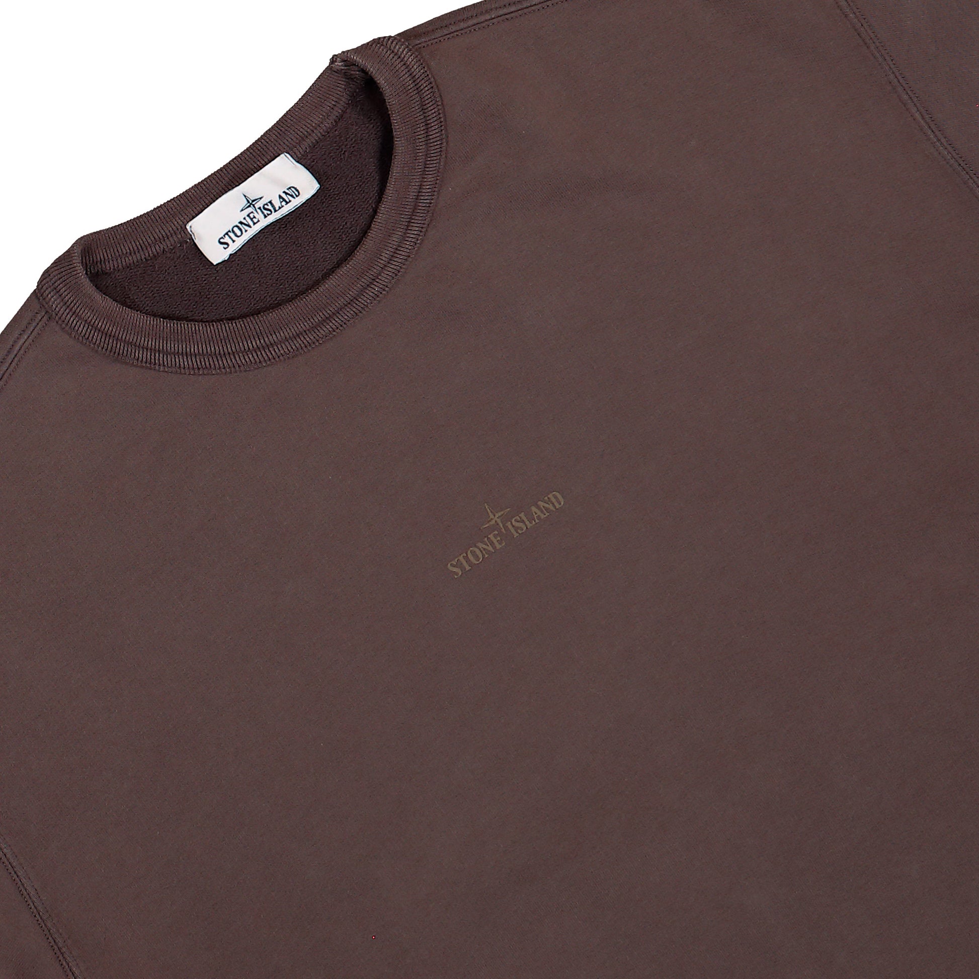 Stone Island Crewneck Sweatshirt Dark Burgundy Sweatshirts L2S156100037-S0E20 V0011 Detail View 3 | GATE