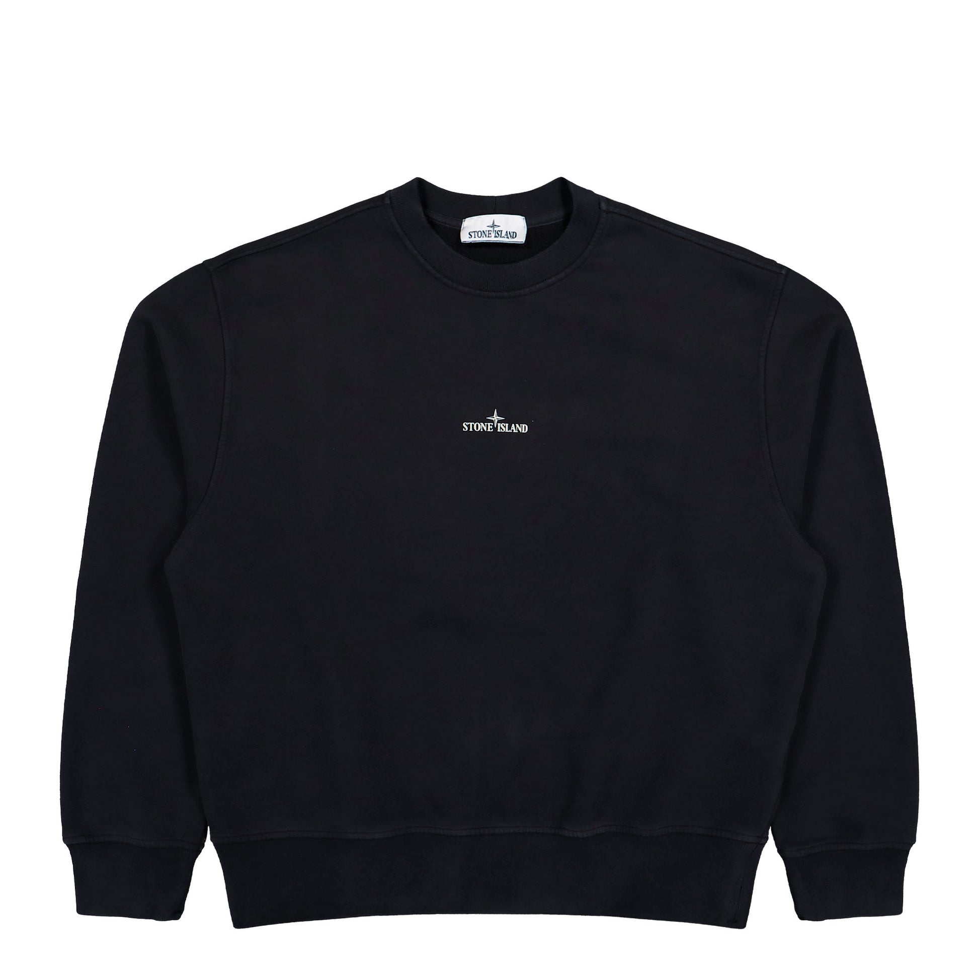 Stone Island Crewneck Sweatshirt With Compass Back Print Black  Sweatshirts L2S156100039-S0477 V0029 Detail View 1 | GATE

