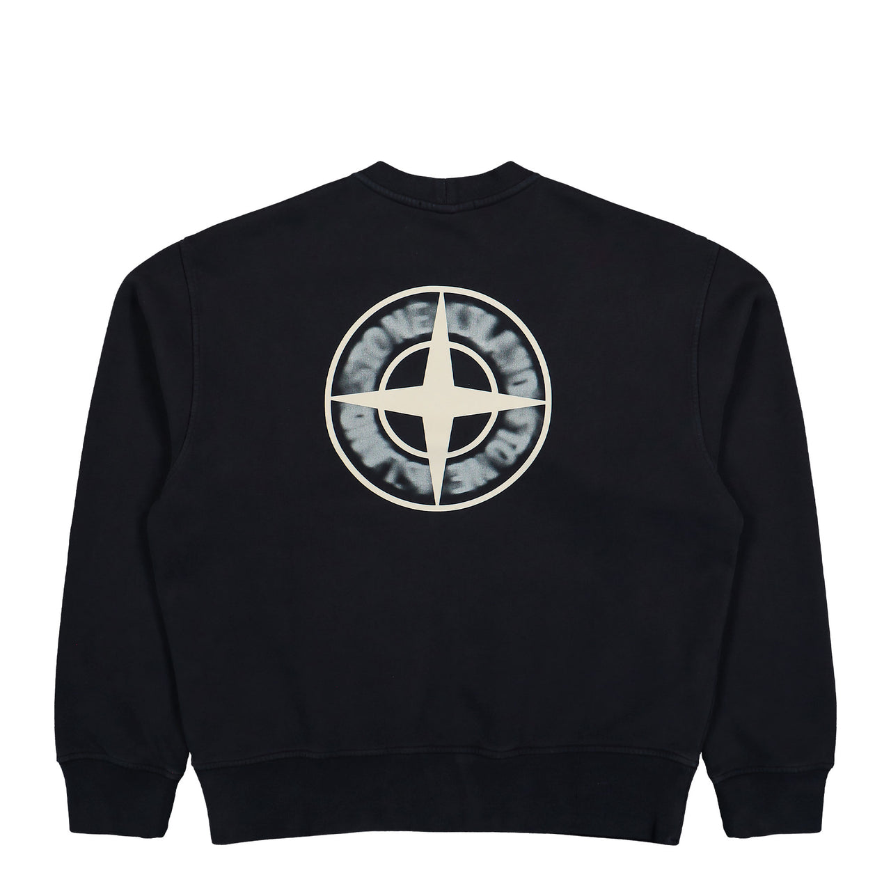 Stone Island Crewneck Sweatshirt With Compass Back Print Black  Sweatshirts L2S156100039-S0477 V0029 Detail View 1 | GATE
