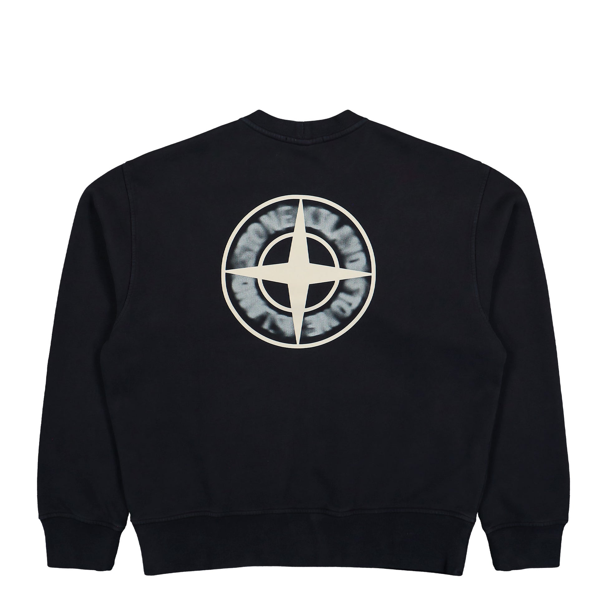 Stone Island Crewneck Sweatshirt With Compass Back Print Black  Sweatshirts L2S156100039-S0477 V0029 Detail View 2 | GATE
