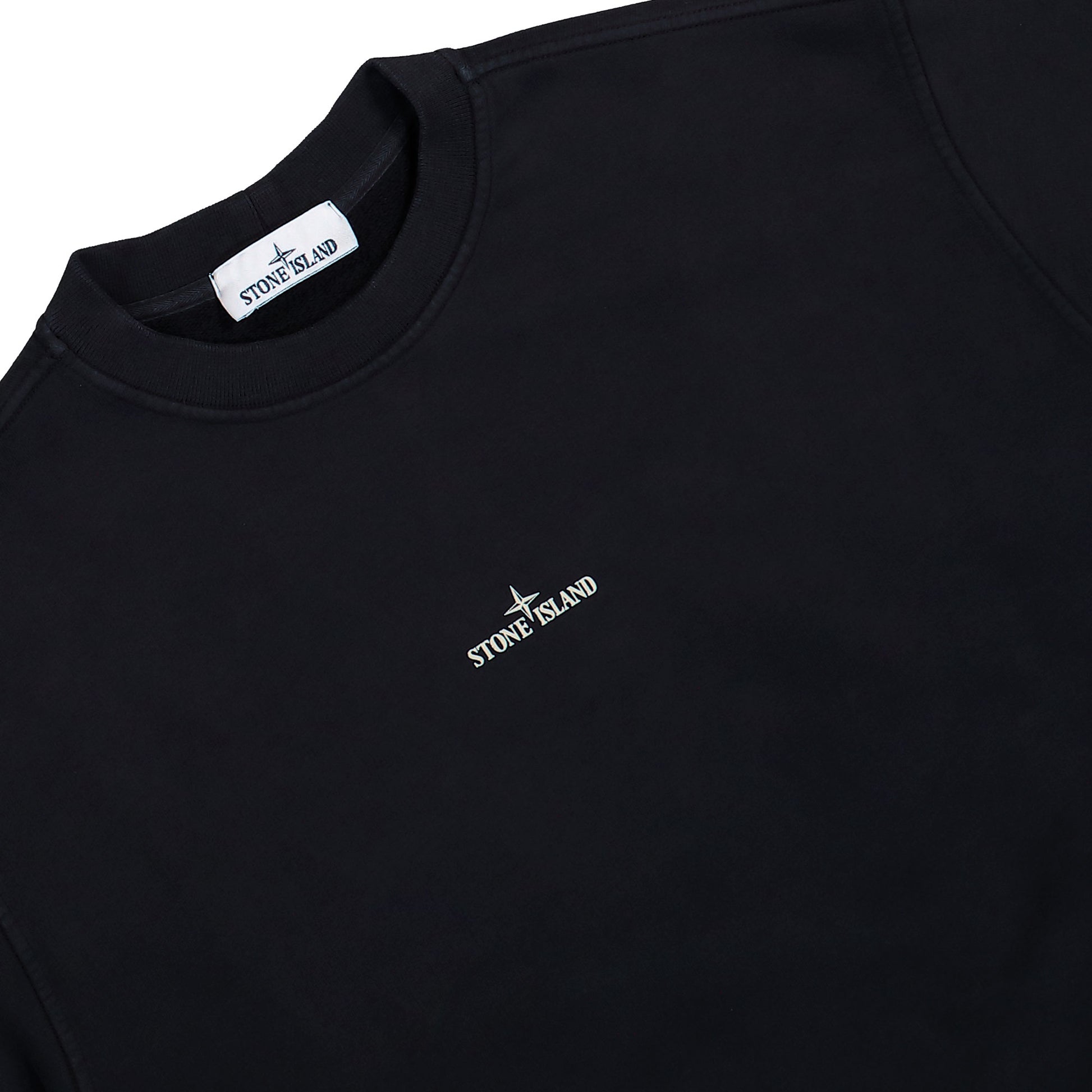 Stone Island Crewneck Sweatshirt With Compass Back Print Black  Sweatshirts L2S156100039-S0477 V0029 Detail View 3 | GATE
