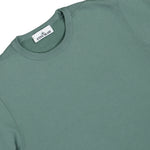 Stone Island Garment Dyed Sweatshirt With Compass Badge Ocean Green Sweatshirts L2S156100049-S0A20 V005T Detail View 3 | GATE