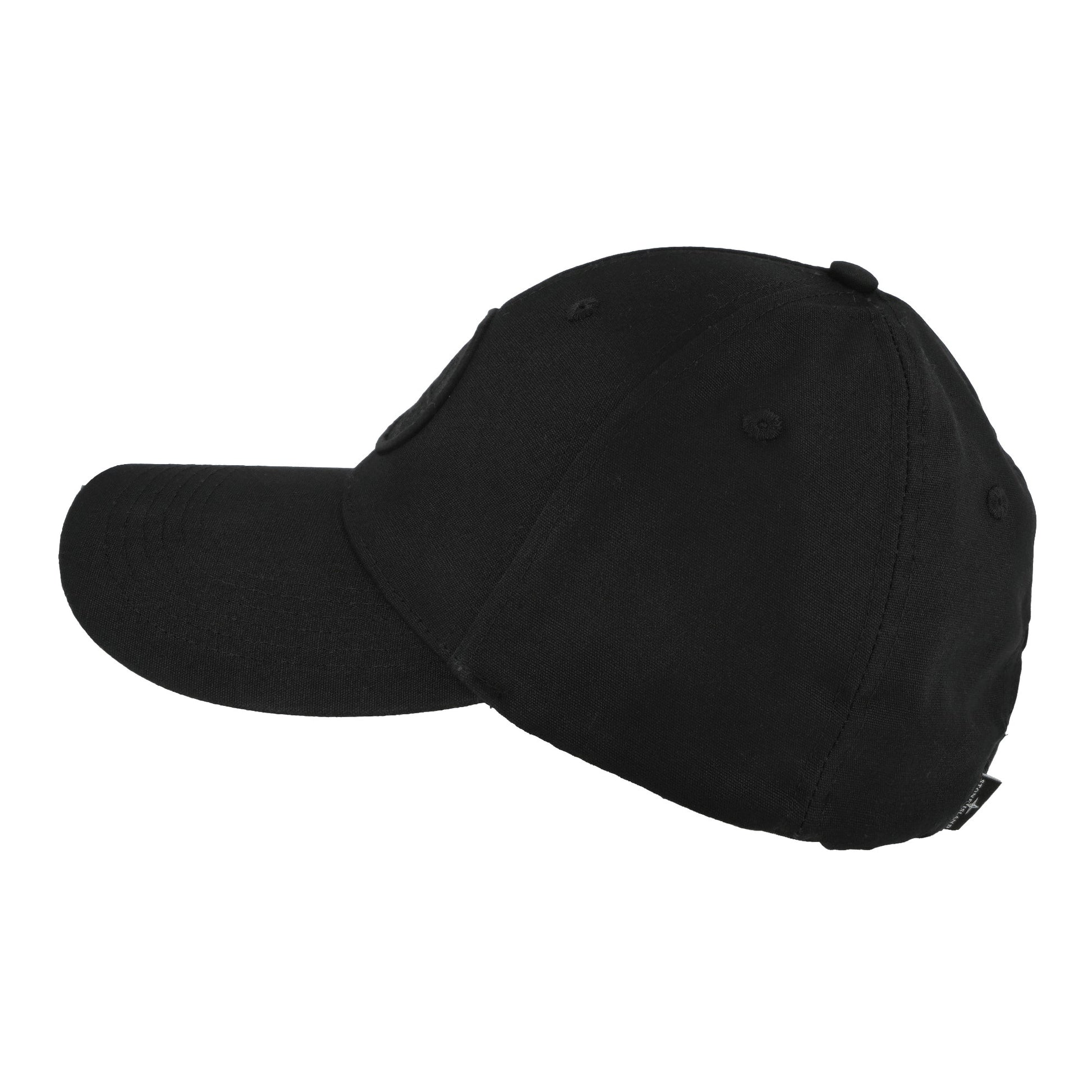 Stone Island Baseball Cap With Compass Embroidery Black Caps L2S159100013-S0248 V0029 Detail View 2 | GATE