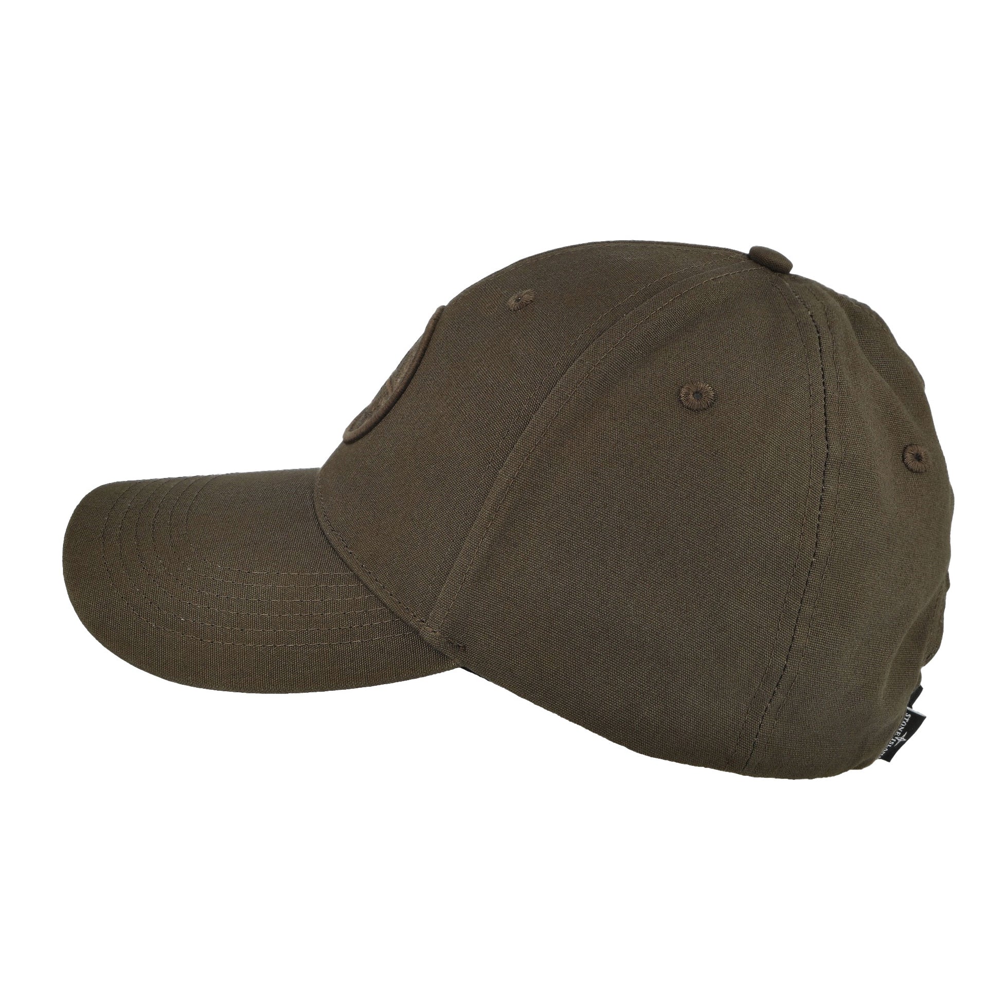 Stone Island Baseball Cap With Compass Embroidery Military Green Caps L2S159100013-S0248 V0029 Detail View 2 | GATE