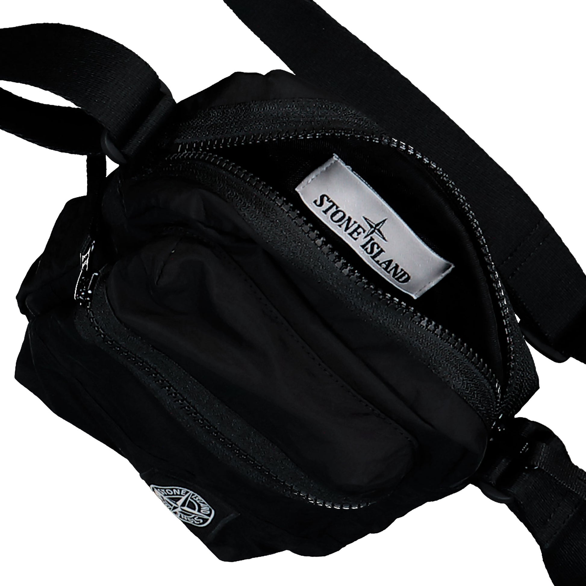 Stone Island Crossbody Bag With Pockets And Adjustable Strap Black Cross Body Bags L1S159200015-S0251 V0029 Detail View 5 | GATE