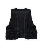 Stone Island Monofilament Organza Utility Vest With Pockets And Adjustable Belts Black Vests L2S15G100016-S0424 V0029 Detail View 2 | GATE