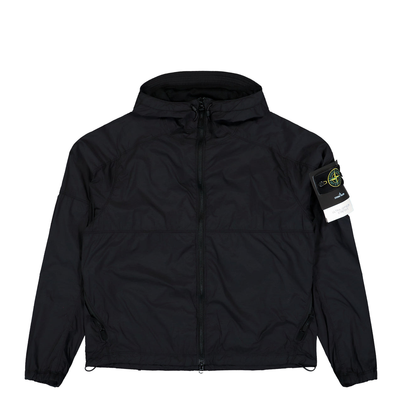 Stone Island Ultralight Stretch-TC Hooded Jacket W Anti Drop Finish Black Jackets L2S15Q100020-S0474 V0029 Detail View 1 | GATE