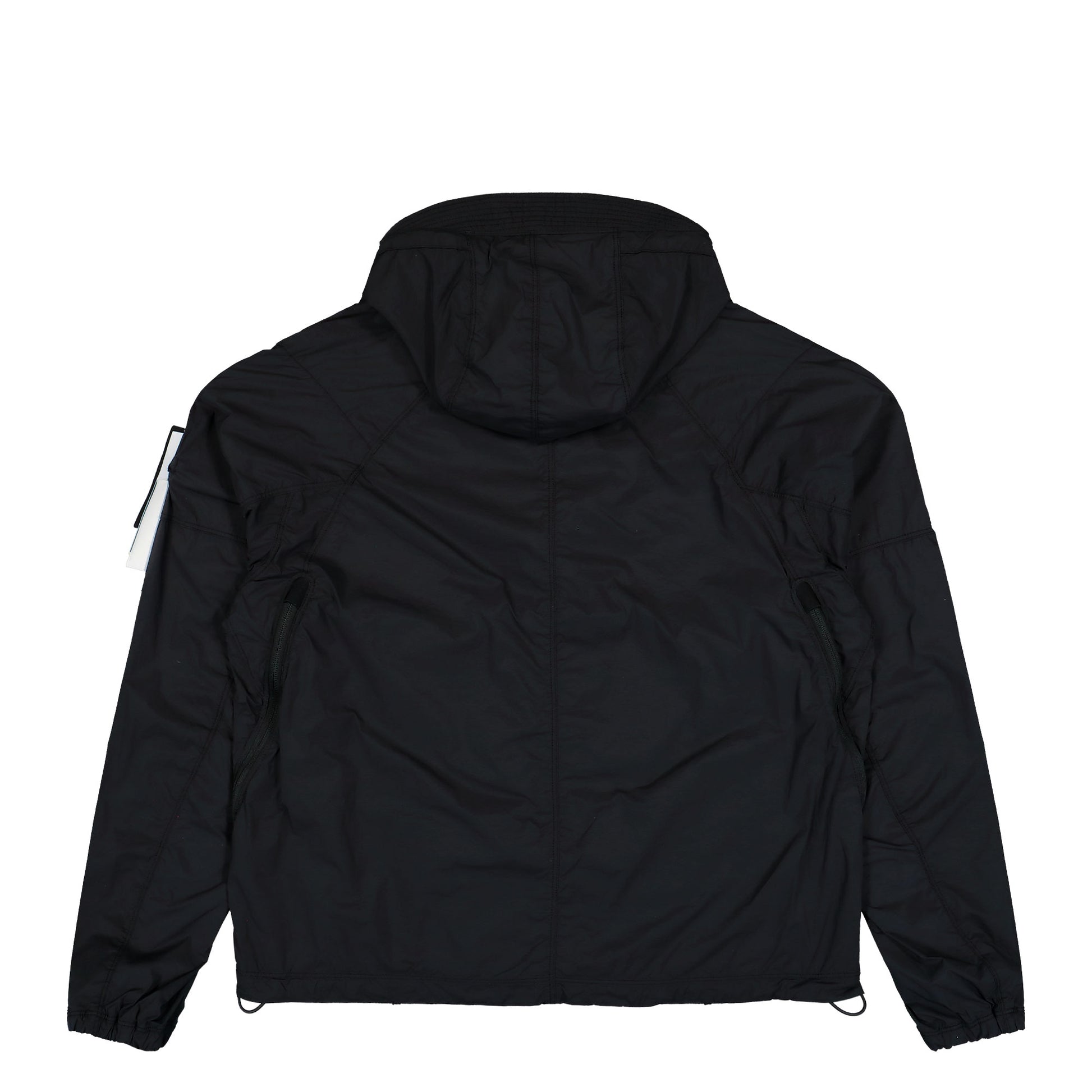 Stone Island Ultralight Stretch-TC Hooded Jacket W Anti Drop Finish Black Jackets L2S15Q100020-S0474 V0029 Detail View 2 | GATE