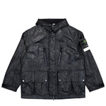 Stone Island Slick Nylon Tela-TC Hooded Jacket With Multiple Pockets Black Jackets L2S15Q100027-S0459 V0029 Detail View 1 | GATE