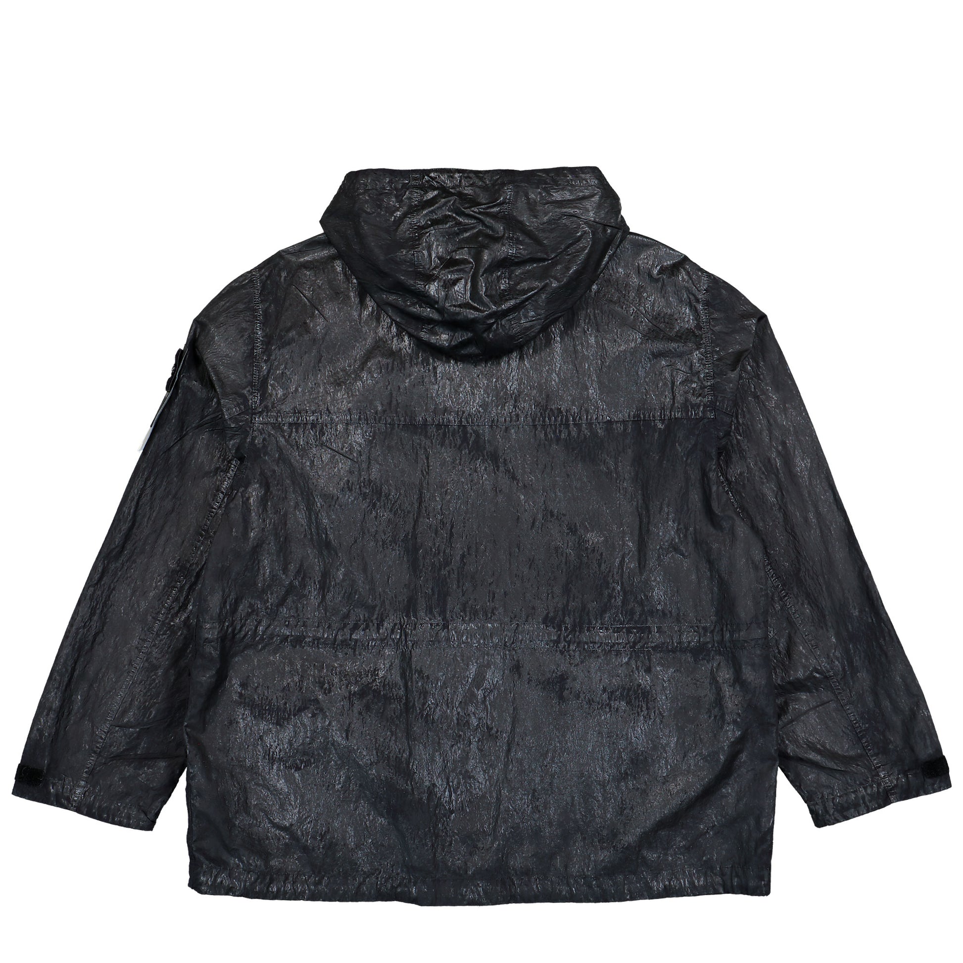 Stone Island Slick Nylon Tela-TC Hooded Jacket With Multiple Pockets Black Jackets L2S15Q100027-S0459 V0029 Detail View 2 | GATE