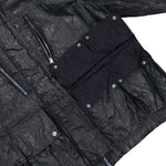 Stone Island Slick Nylon Tela-TC Hooded Jacket With Multiple Pockets Black Jackets L2S15Q100027-S0459 V0029 Detail View 4 | GATE