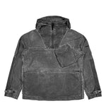 Stone Island Uneven Pigment Dyed Anorak With Anti Drop Finish Black Jackets L2S15Q100035-S00V1 V0029 Detail View 1 | GATE