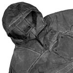 Stone Island Uneven Pigment Dyed Anorak With Anti Drop Finish Black Jackets L2S15Q100035-S00V1 V0029 Detail View 3 | GATE