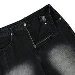 Washed Panelled Denim