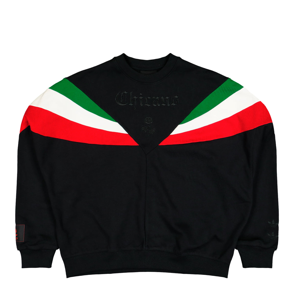 Willy Chavarria x adidas Chicano Sweatshirt Black   Sweatshirt LC8126 Detail View 1 | GATE
